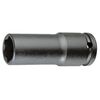 Impact sockets, 3/4", 6-point, thin-walled with Convex pattern type no. NKB